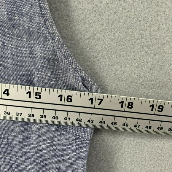 Artisan 100% Linen Embroidered Shift Dress Womens 4 Boho Hippie Beach Wedding - Picture 8 of 12